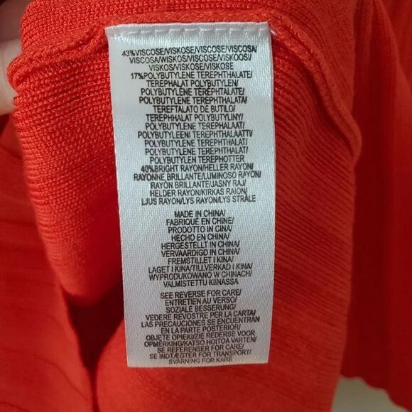 MILLY x Revolve Polo Ribbed Cardigan Button Up Coral Mini Dress Size Large - Picture 7 of 9